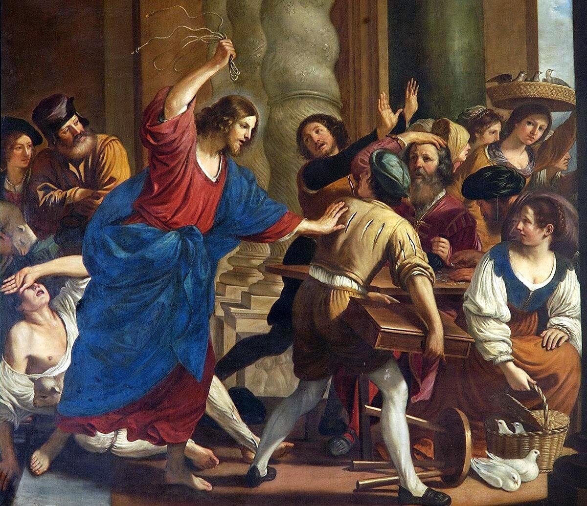 Изгнание торговцев и менял из храма