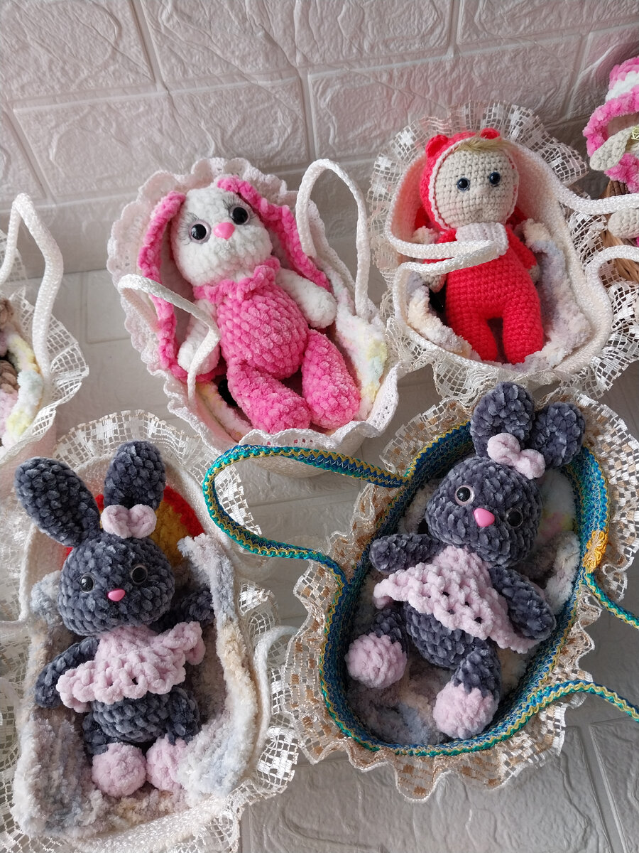 Наборы для малыша, очеровашки отличные подарки от 20см до 22см, люлька, мотрасик, одеяло, подушка и зайка или пупсик 