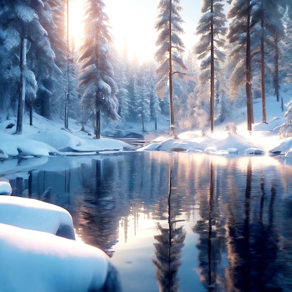 Незнакомый лес (нейросеть шедеврум)