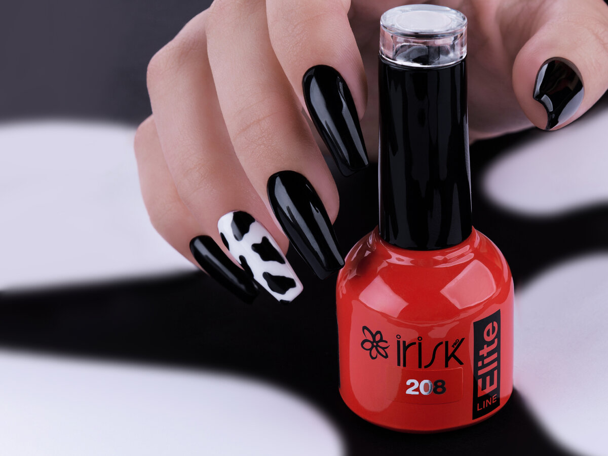 Гель-лак Elite Line, 10 мл Irisk (208 черный)