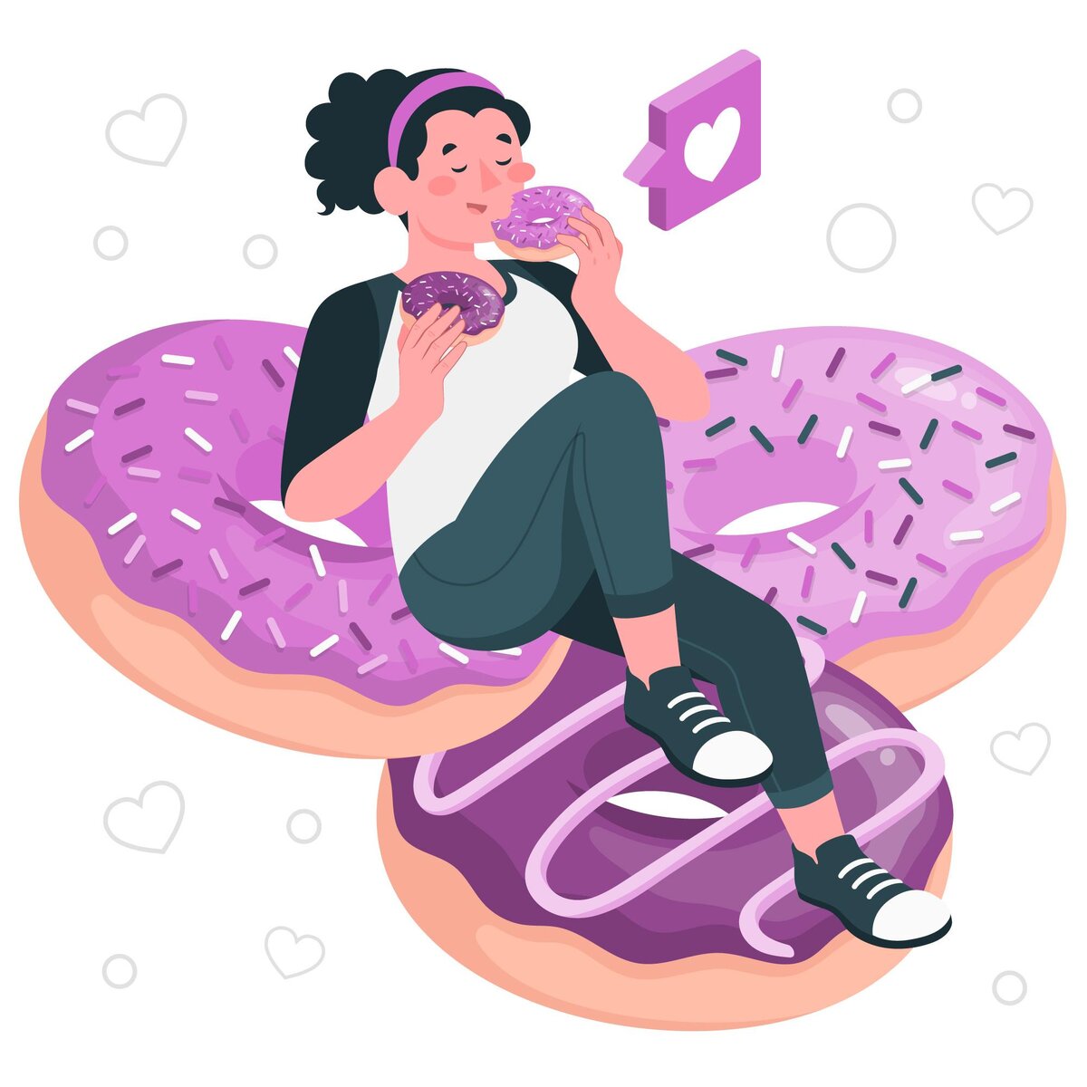 Изображение с <a href="https://ru.freepik.com/free-vector/eating-donuts-concept-illustration_12781058.htm#page=2&query=%D1%81%D0%B0%D1%85%D0%B0%D1%80%D0%BD%D0%B0%D1%8F%20%D0%B7%D0%B0%D0%B2%D0%B8%D1%81%D0%B8%D0%BC%D0%BE%D1%81%D1%82%D1%8C&position=20&from_view=search&track=ais&uuid=1aa94a73-c88c-40d2-83e1-b261f5566662">Изображение от storyset</a> на Freepik