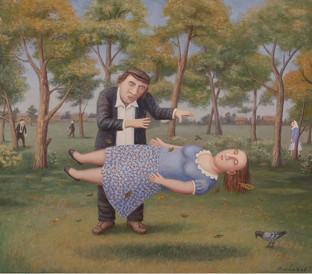 Любаров Владимир Семёнович (Род. 1944). Саша проводит сеанс гипноза.  