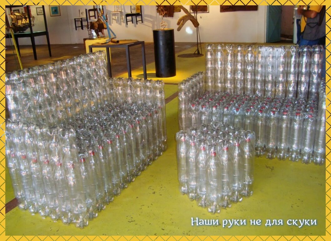 Пальма из пластиковых бутылок