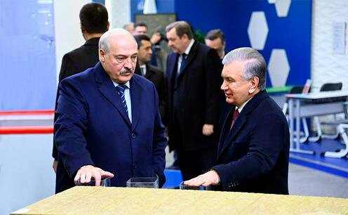 Александр Лукашенко и Шавкат Мирзиёев в ташкентском Технопарке. Фото пресс-службы президента Узбекистана
