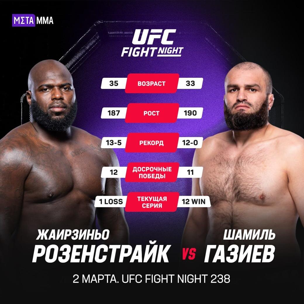     Жаирзиньо Розенстрайк – Шамиль Газиев