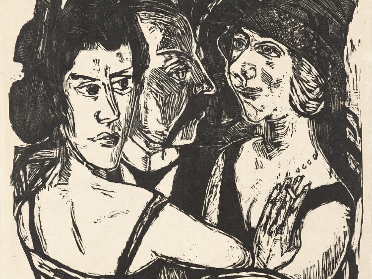 Max Beckmann. Group Portrait, Eden Bar (Gruppenbildnis Edenbar), 1923
National Gallery of Art, Washington, Rosenwald Collection