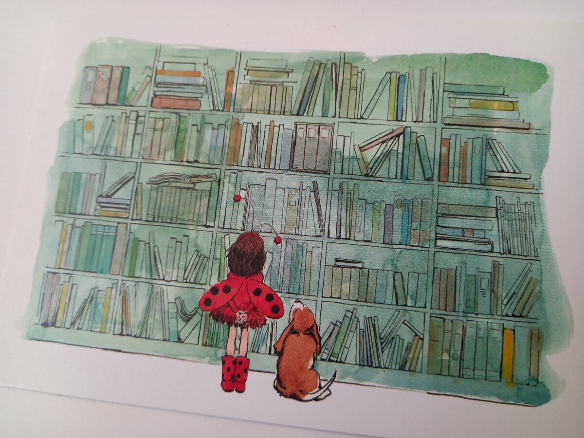 иллюстрация к книге "Девочка Божья коровка", художник Дэвид Соман