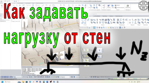 Как задать нагрузки от стен правильно и быстро | Расчет в ЛИРА-САПР и САПФИР