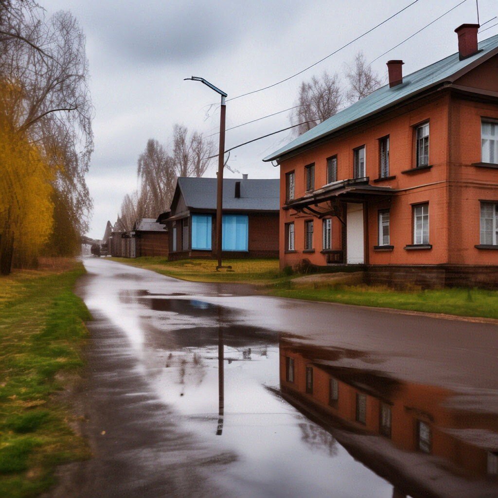Картина создана с помощью нейросети автором
