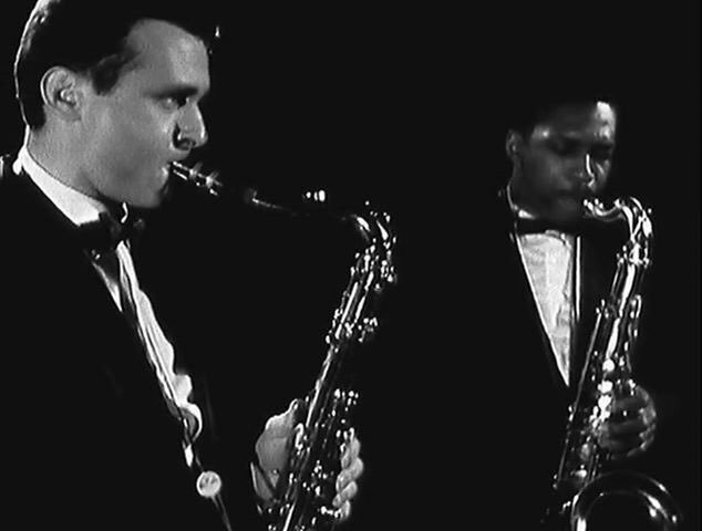 Stan Getz (left) and John Coltrane/March 28, 1960 in Düsseldorf /