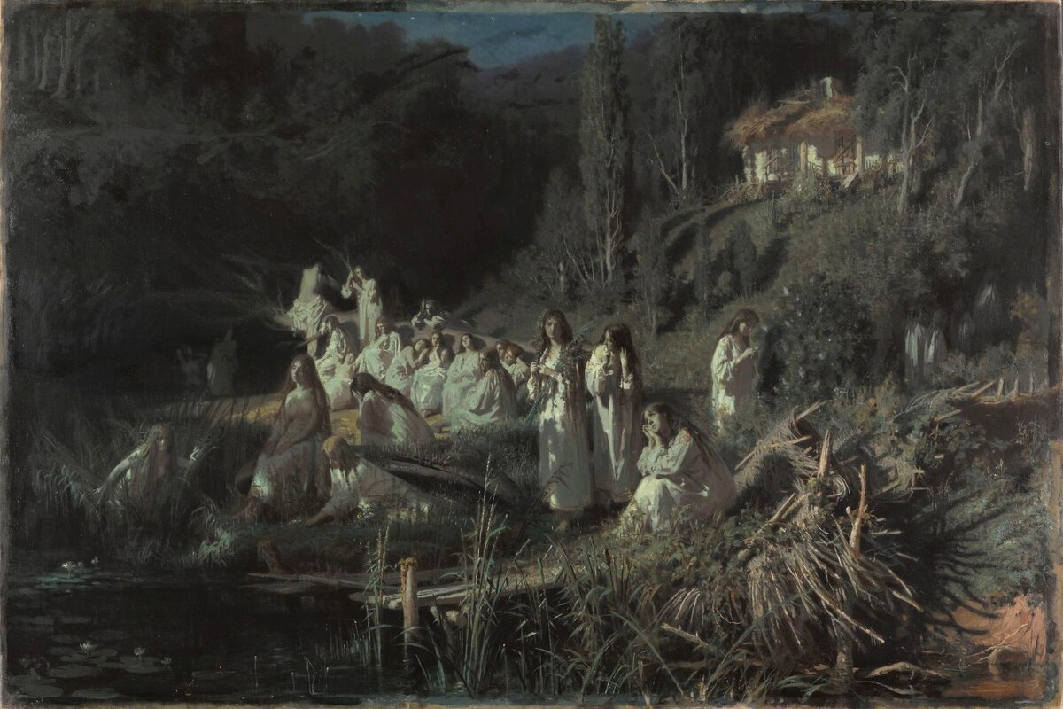 Иван Крамской, "Русалки", 1871, холст, масло (88 × 132 см).