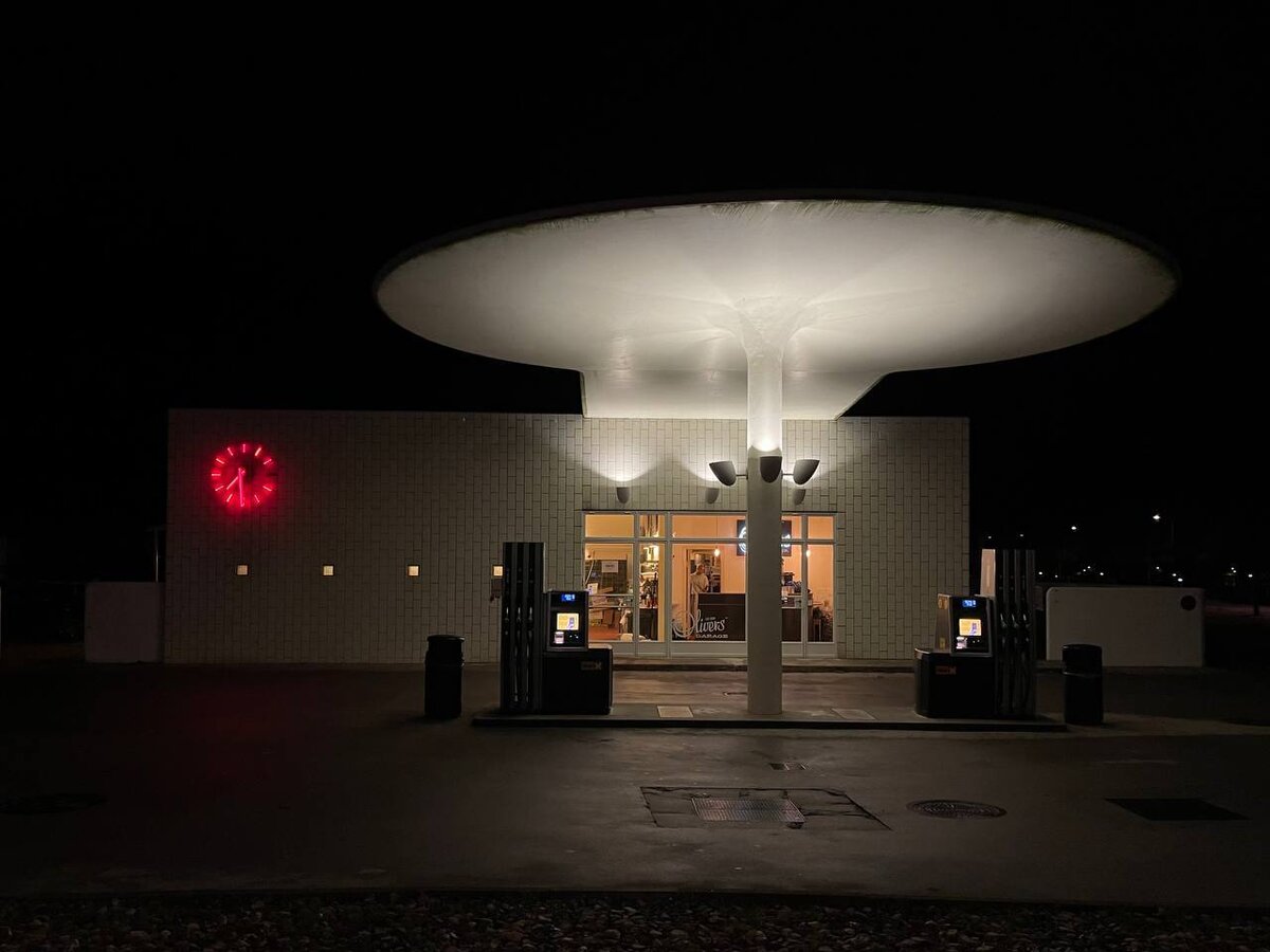 Автозаправочная станция, 1937 год. Проект: Арне Якобсен