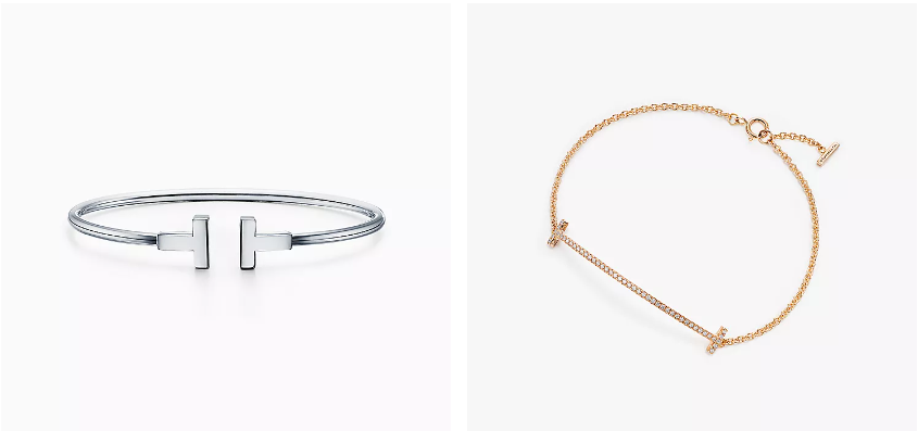  Варианты браслетов Tiffany T