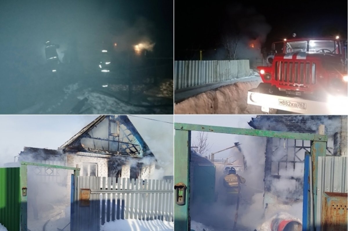    9 февраля в Самарской области в двух пожарах погибли женщина и мужчина