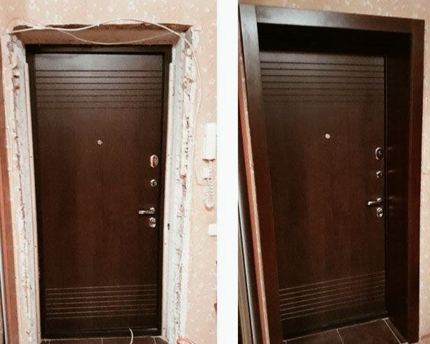 Фото: входная дверь, источник dizainexpert.ru