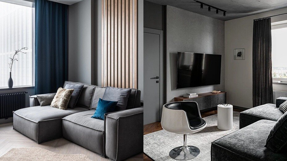 Проекты дизайнеров Ирины Клиняевой (слева) и Артема Шакурова (справа)