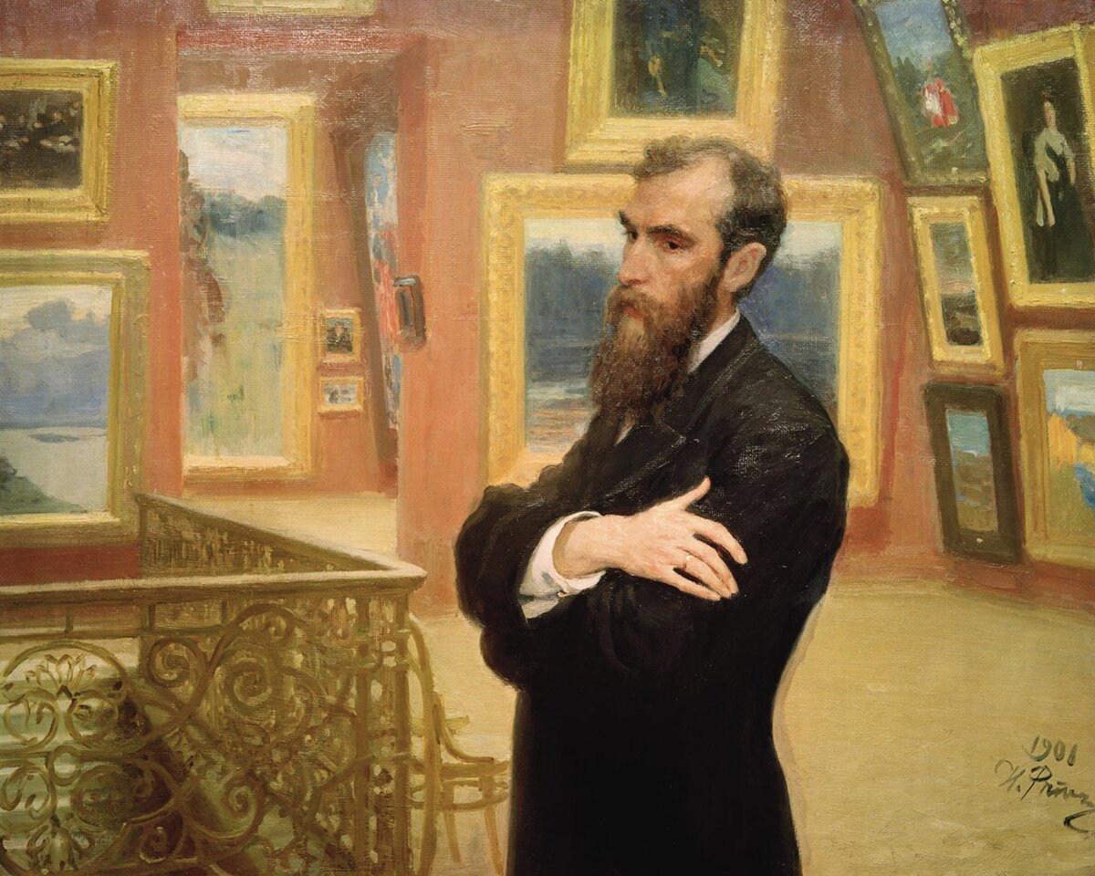 Портрет П. М. Третьякова. 1091г. Художник И. Е. Репин
