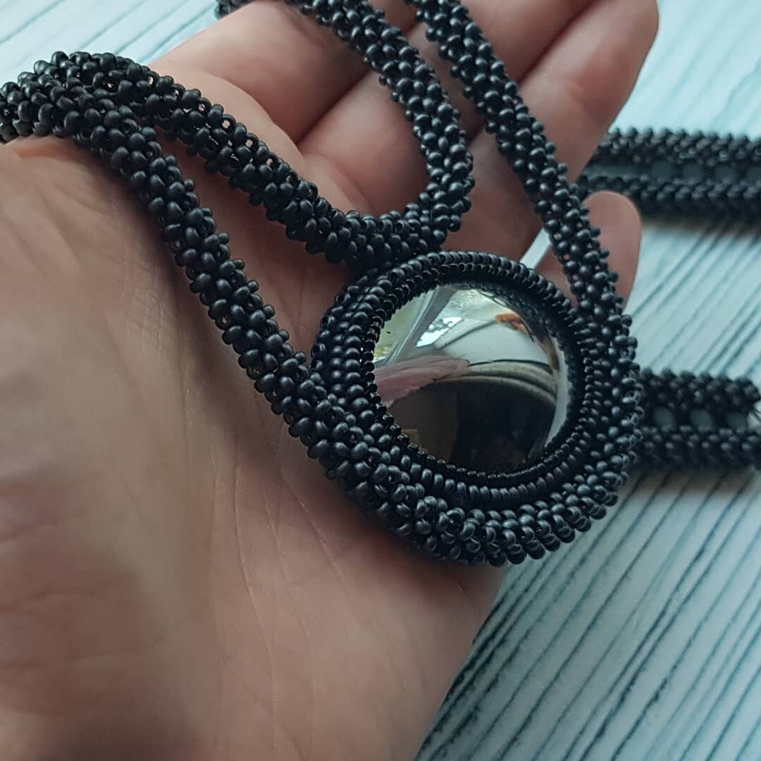 Колье "Foe-Glass" с гематитом