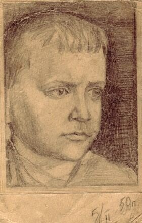 Кузин Коля. Рисунок старшей сестры Нины.