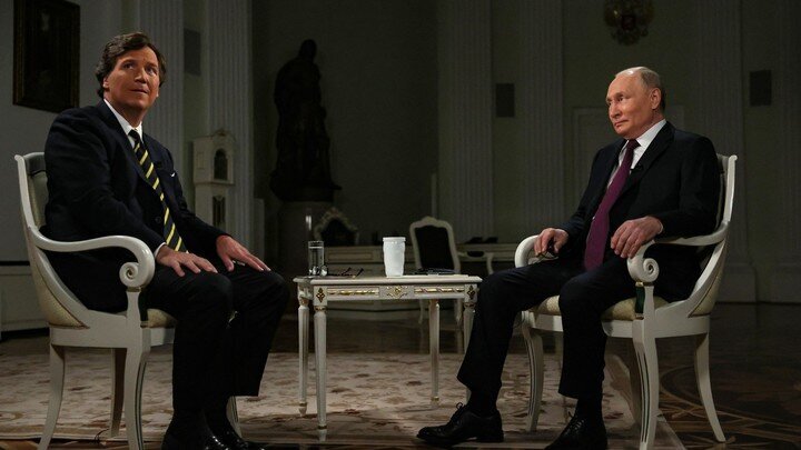 Такер Карлсон и Владимир Путин