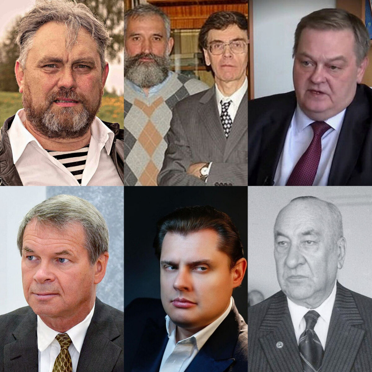 Все эти люди так или иначе приложили руку к распространению лжи под видом исторических знаний. Коллаж автора из фото в свободном доступе 