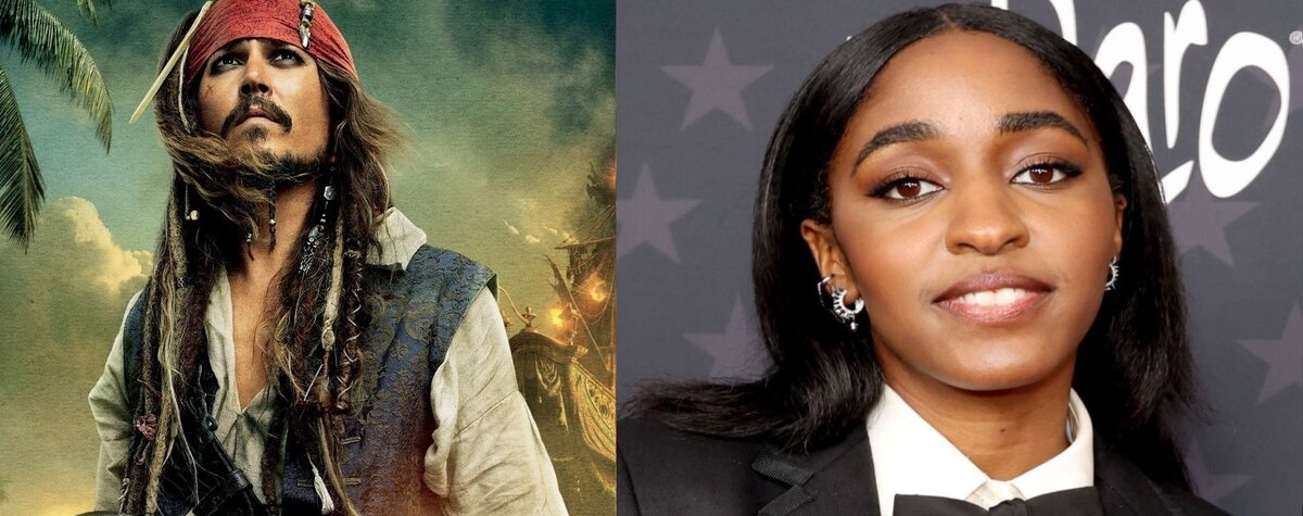 Джонни Депп в роли Джека Воробья/Айо Эдебири 