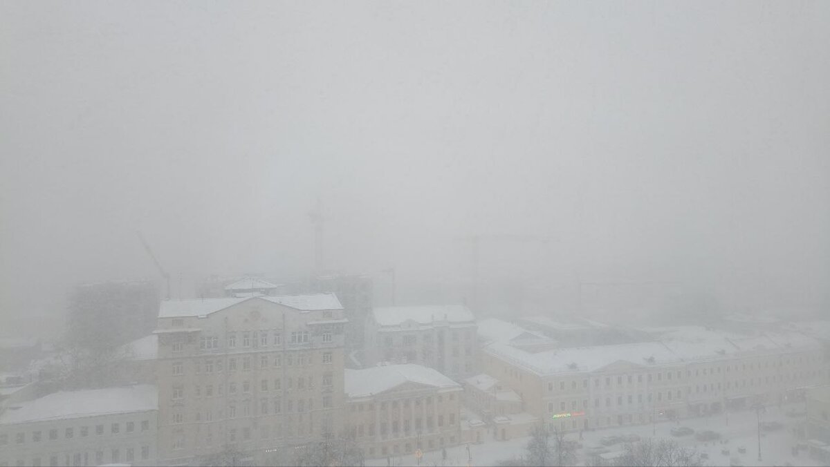 Москва. Метель.