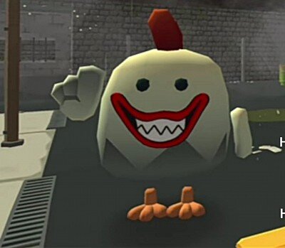 ggt миф чикен ган известен как обычный скин чикена который доют в начале может крашнуть сервер, сделать так чтобы вы не двигались убить вас исчизать и может вырубить ваш телефон на 30 мин - 2 часа чтобы его призвать вам нужно зайти на карту варх Хаус в доме коричневым возле серого дома похожий на дом охраны поставить зеркало и возле их 2 глобуса и через 10 - 5 мин он придёт настоятельно не рекомендую его вызывать он относится к котегории смертельные мало кому удавалось его призвать шанс 2.5% к 100% ggt
