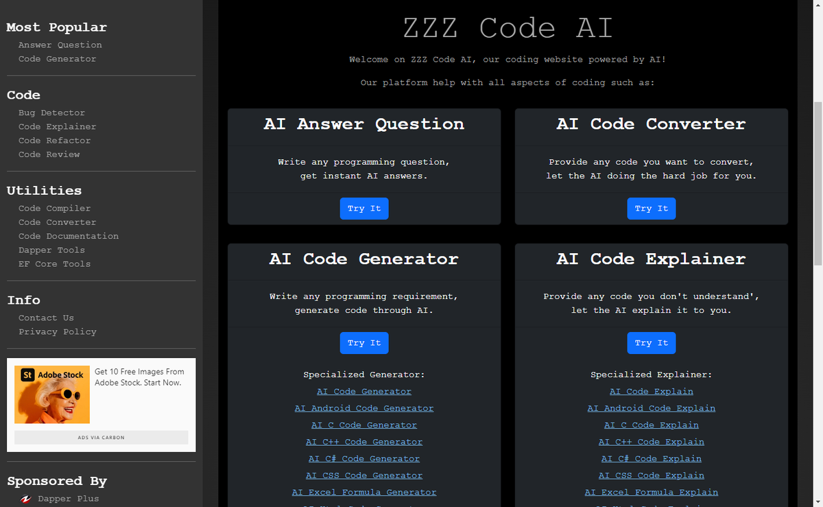 zzzcode - бесплатный ChatGPT для программиста | Сохранёнки программиста |  Дзен