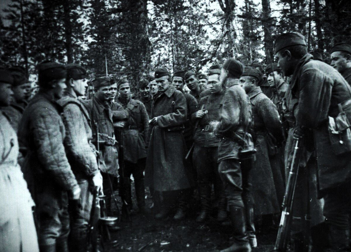 Лагерь Партизан в лесу