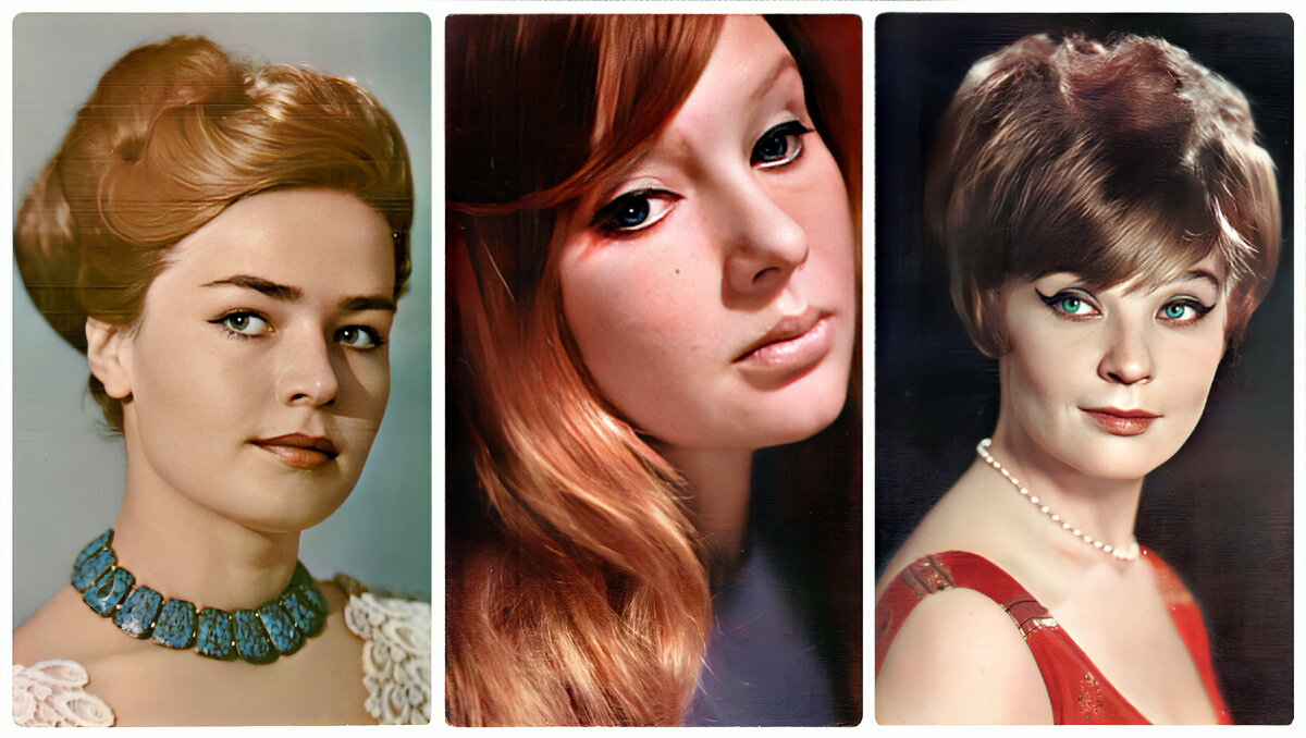 Мой фотоколлаж - Тест. Угадайте актрис на старых почтовых открытках.