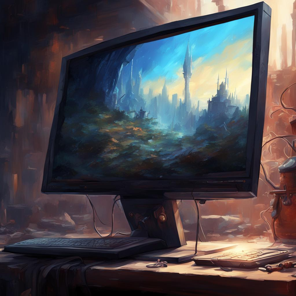 Компьютерная игра. Иллюстрация сгенерирована нейросетью