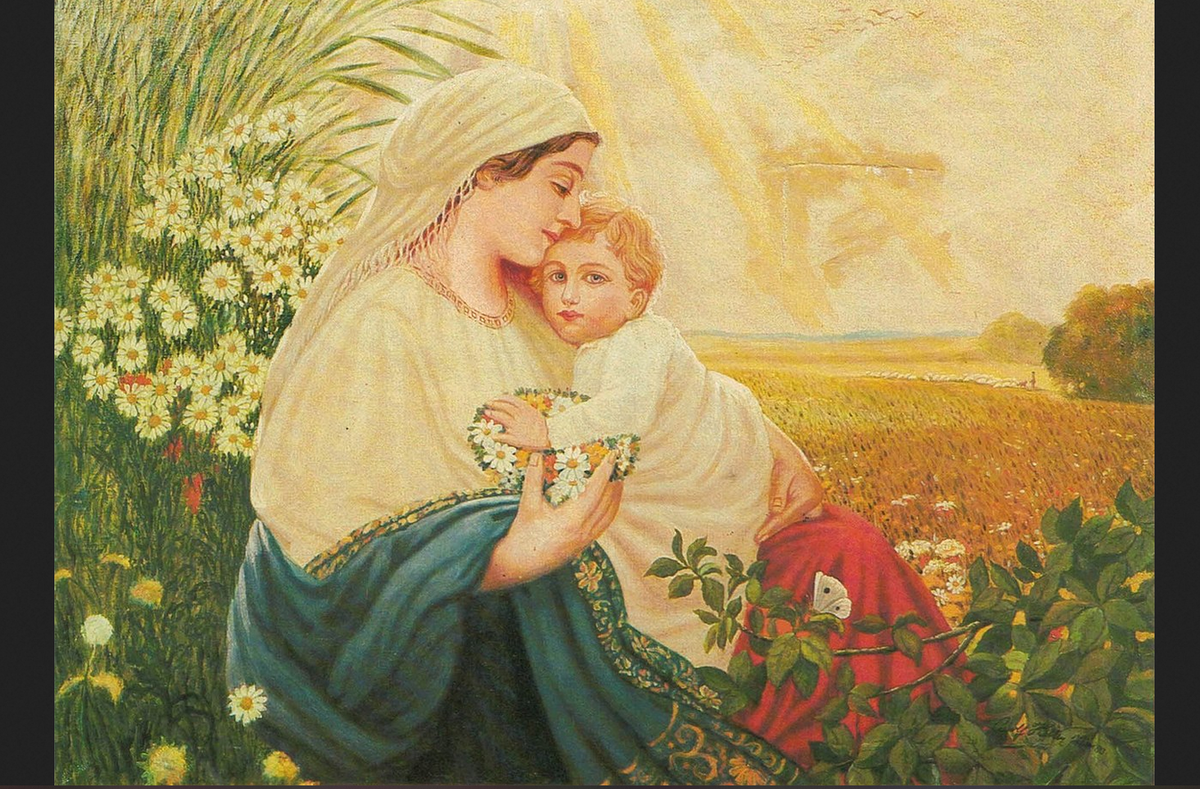 Адольф Гитлер. "Женщина с ребенком", 1913.