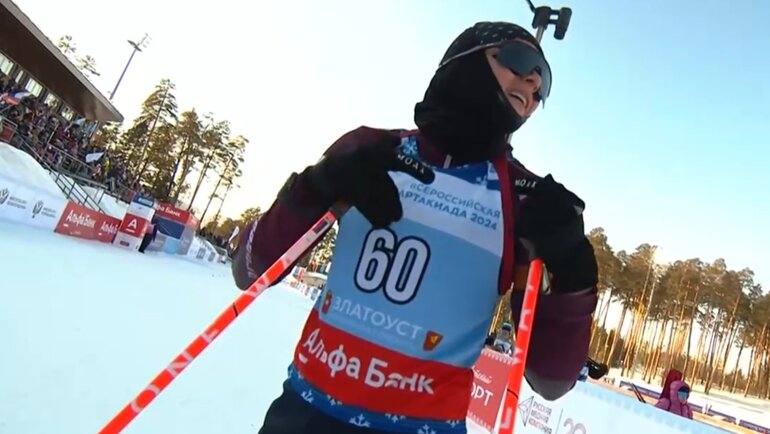    Анастасия Батманова.Скриншот трансляции