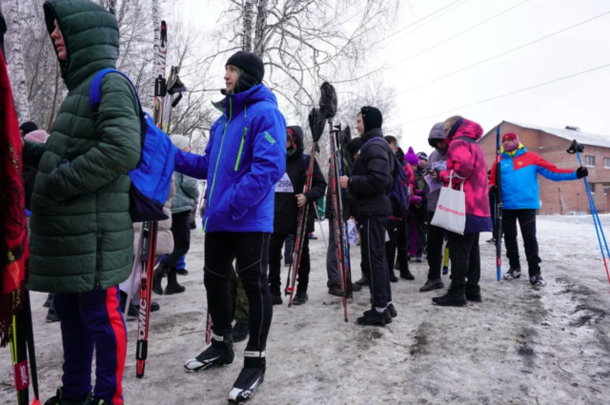    В Академгородке в Новосибирске прошла массовая гонка «Лыжня России»