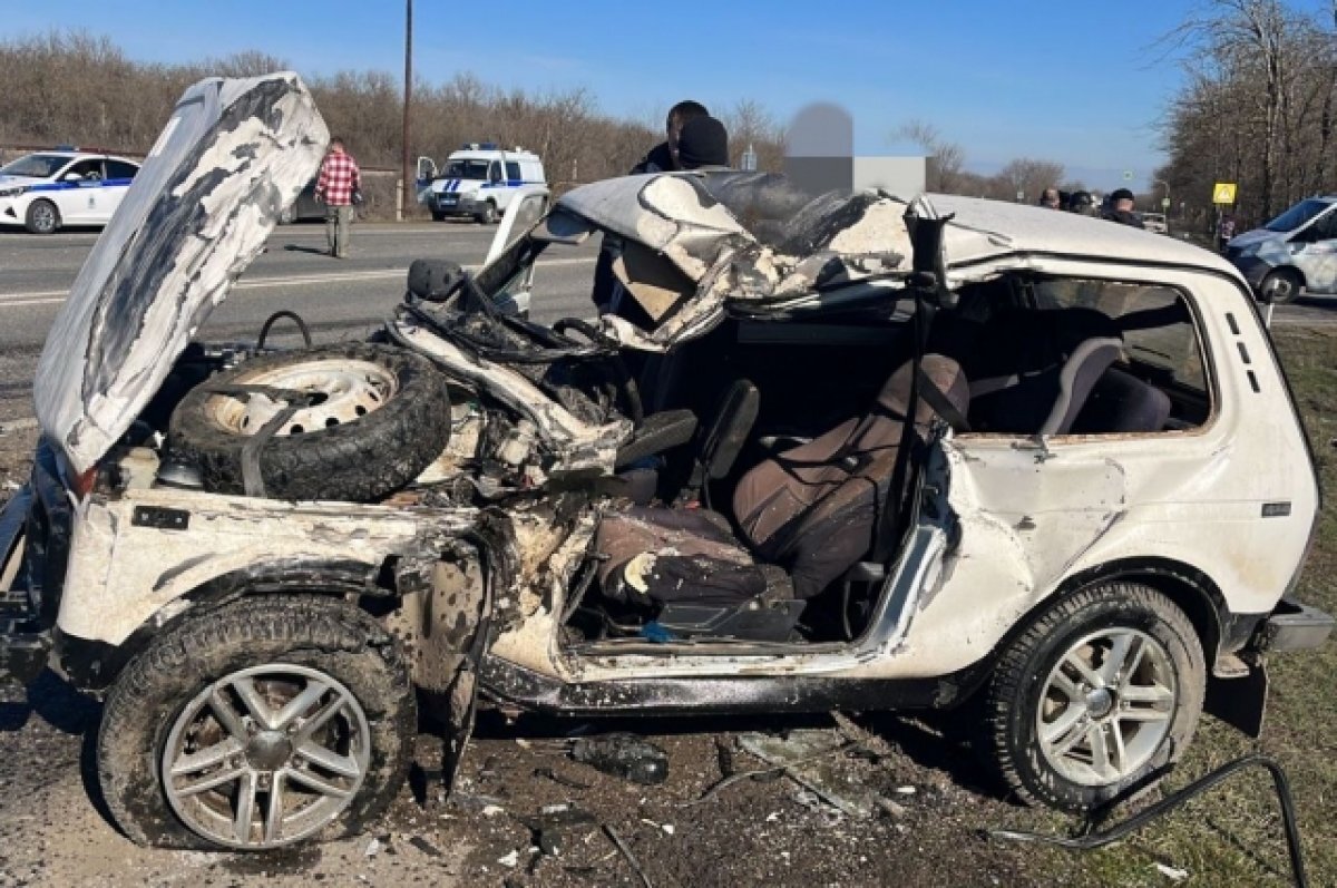   Женщина и ребёнок пострадали в тройном ДТП на Ставрополье, есть погибший