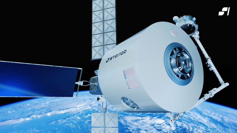 Визуализация Starlab на орбите Земли. Источник: Voyager Space  📷
