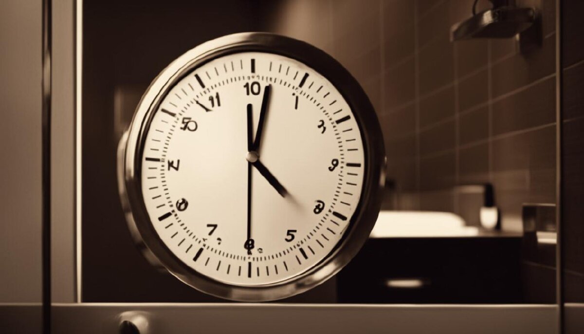 Кандинский не очень понял, как нарисовать таймер в зеркале в ванной комнате, но часы, мне кажется, вышли прикольные)