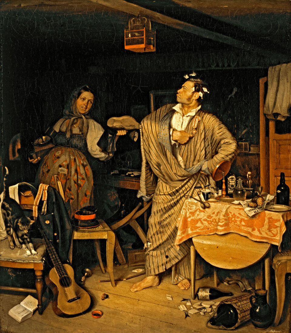 "Свежий кавалер" 1846 г. Третьяковская галерея