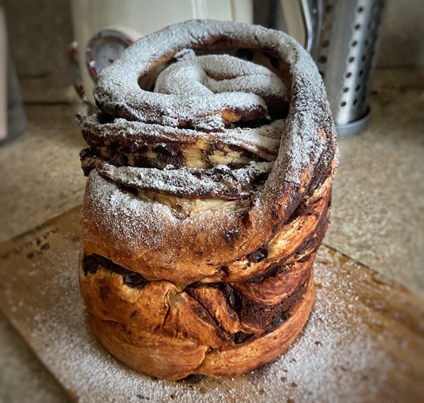 краффин с какао и изюмом