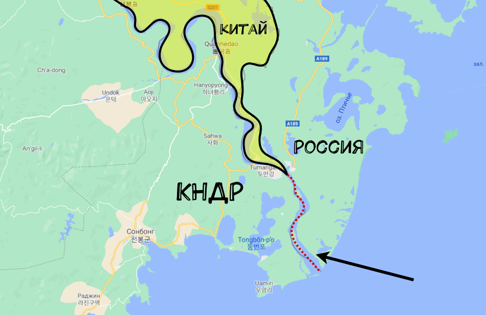 Карта между россией и кндр. Граница Китая и Кореи