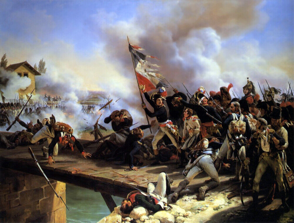 2 итальянский поход наполеона бонапарта. Наполеон на Аркольском мосту. Наполеон Бонапарт на Аркольском мосту. Гро Наполеон на Аркольском мосту.