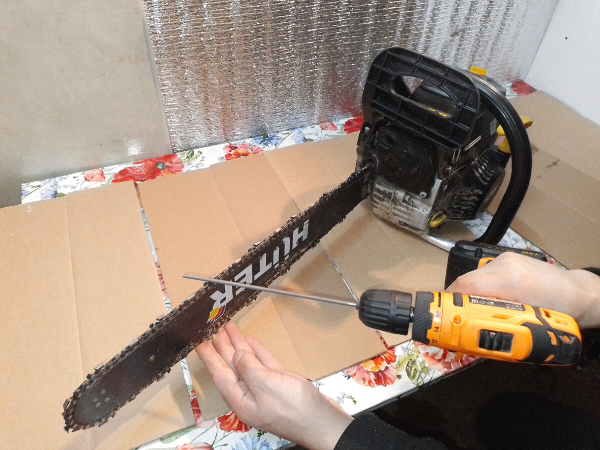 Заточка с помощью надфиля