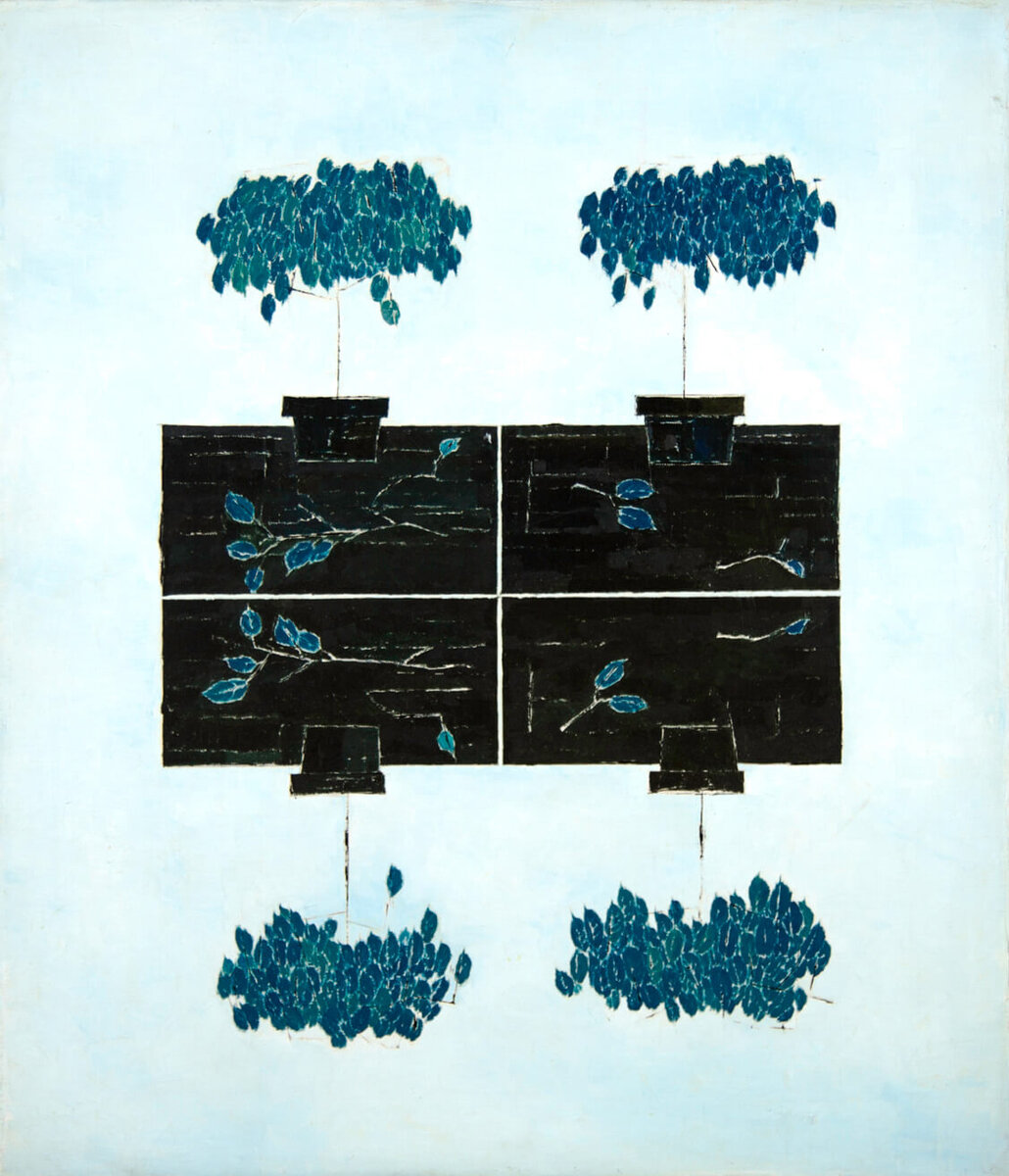 Кадзуо Накамура, "Без названия", 1964, холст, масло, 71,1 х 61 см, галерея Кристофера Каттса, Торонто.