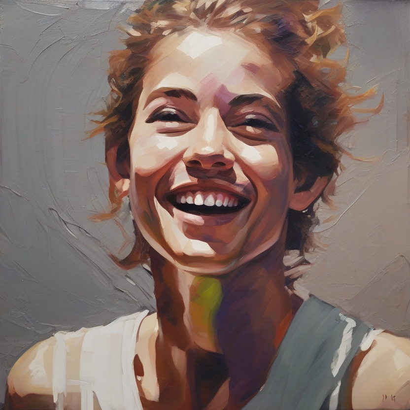 Счастливый человек (работа ии)