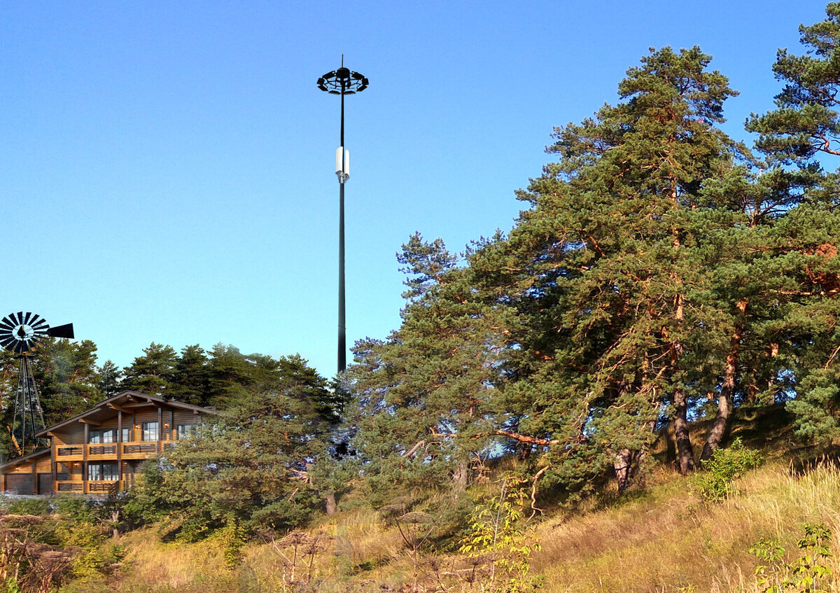 Пришлось снова обращаться за помощью к Монтигомо и уже через двадцать минут сорокаметровая красавица стояла на своем месте.