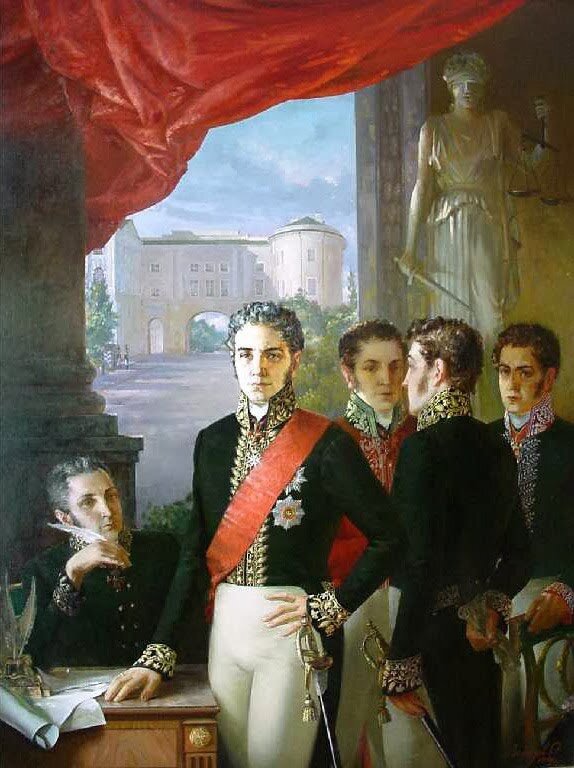 "Негласный комитет", художник Леонов Олег Александрович