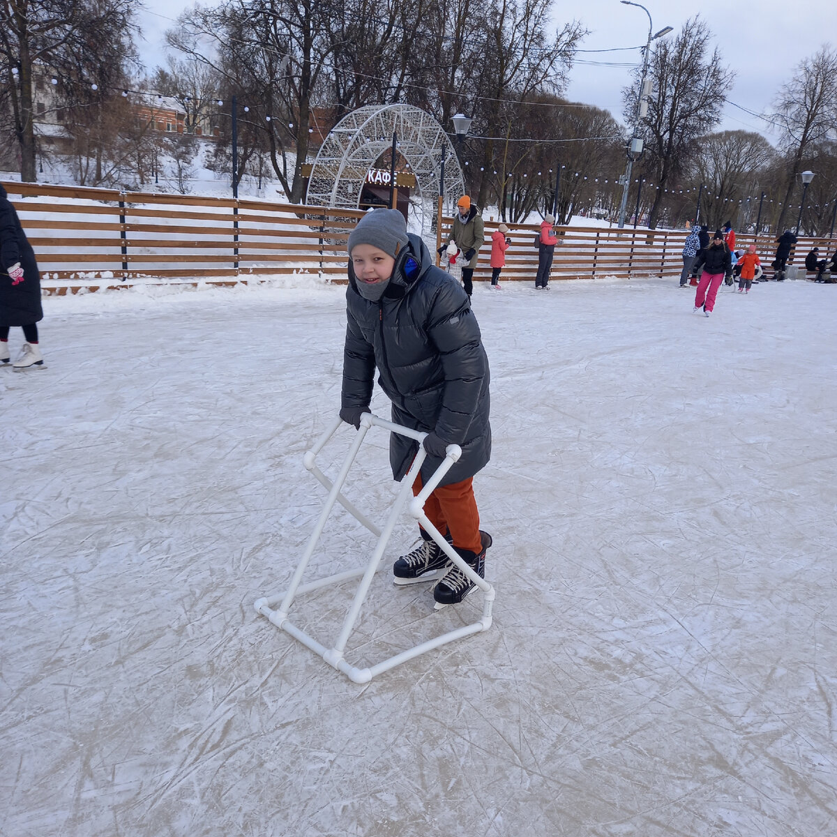 Первый раз на коньках