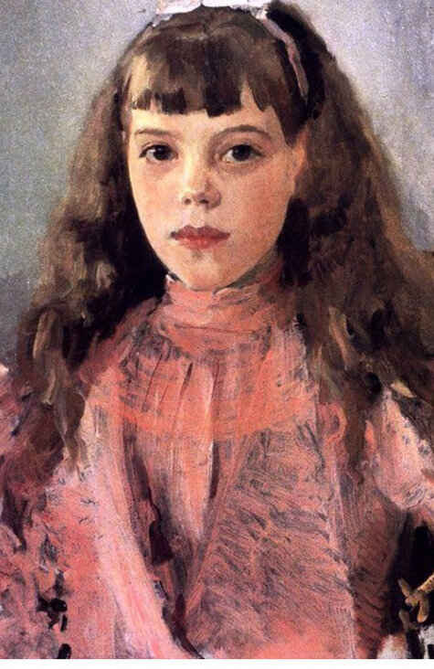 Портрет Княгини Ольги в детстве. Художник Валентин СЕРОВ.