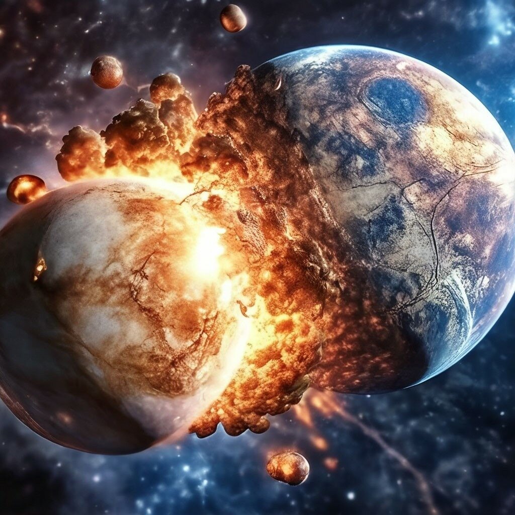 Столкновение Меркурия и Венеры.